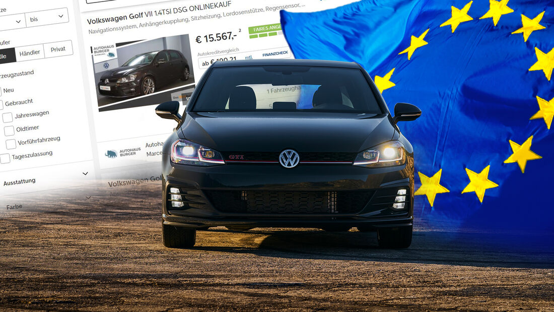 VW Golf Gebrauchtwagen Europa 2020