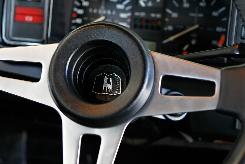 VW Golf I GTI, Lenkrad, Detail