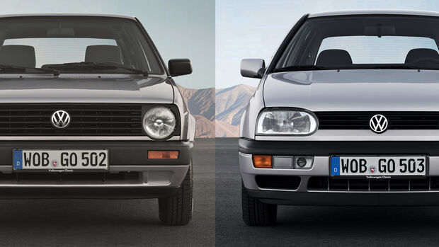 VW Golf II und III Aero Vergleich