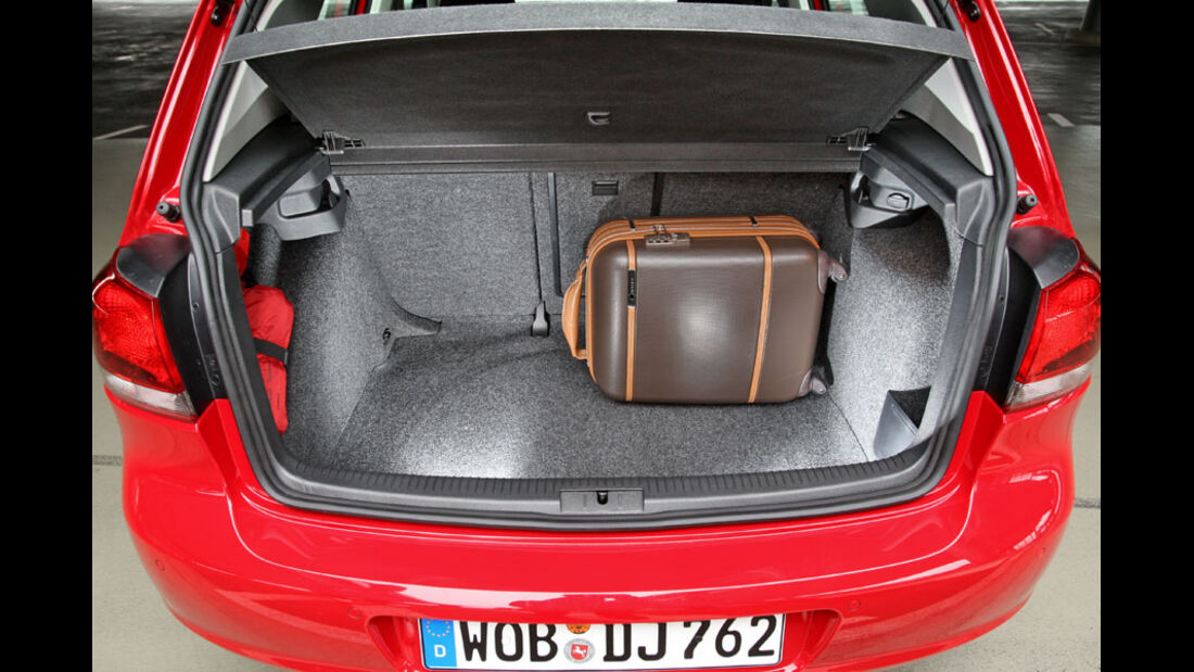 VW Golf, Kofferraum