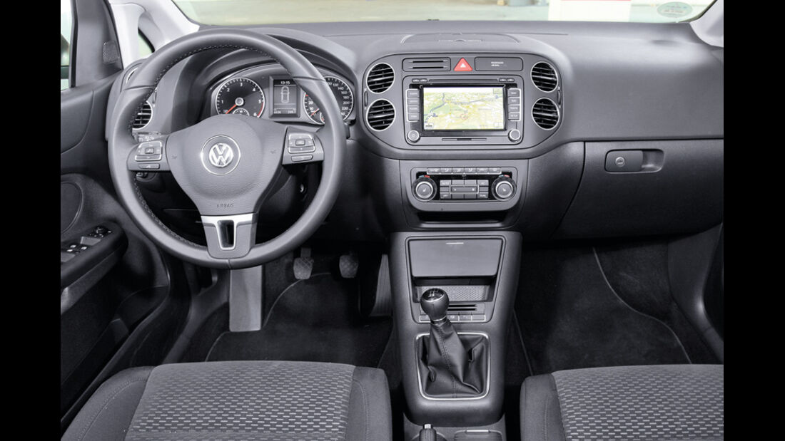 VW Golf Plus 1.6 TDI BMT, Cockpit, Lenkrad