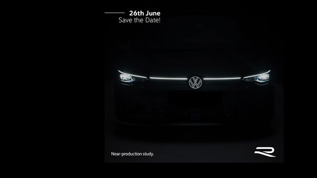 VW Golf R 2024 Teaser facebook Screenshot