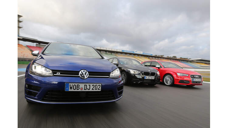 Golf R Audi S3 Bmw M135i Xdrive Voll Auf Angriff In Den Vergleichstest Auto Motor Und Sport