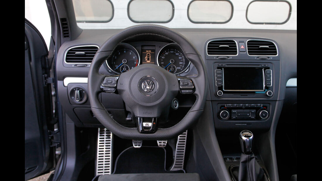 VW Golf R, Detail, Innenraum, Cockpit, Lenkrad