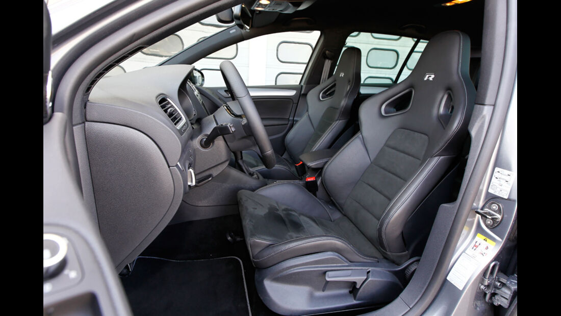 VW Golf R, Detail, Innenraum, Vordersitz
