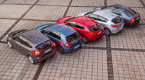 VW Golf, Skoda Octavia, Ford Focus, Mazda 3, Opel Astra