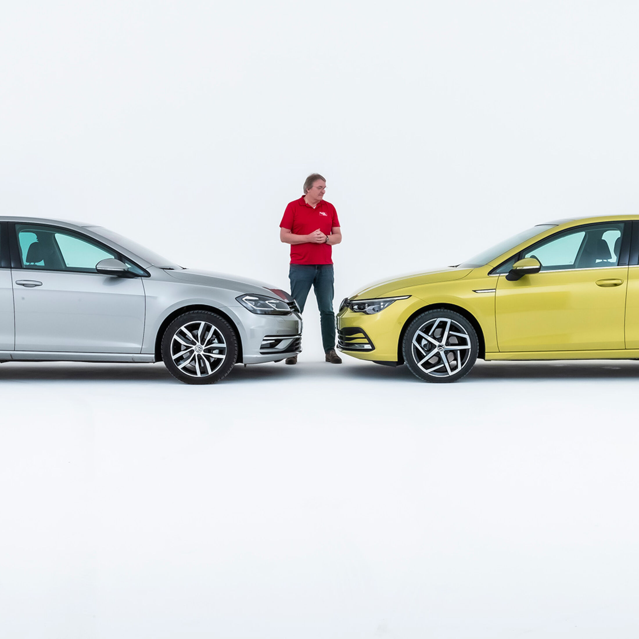 VW Golf 8 und Golf 7 im Vergleich