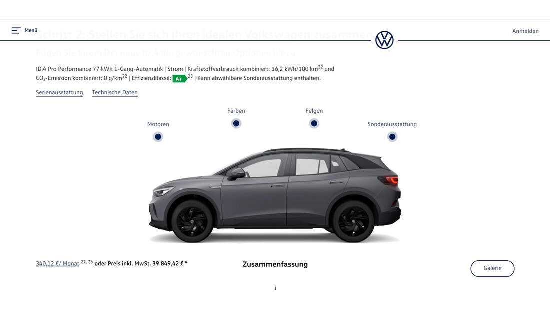 Vw Id 4 Konfigurator