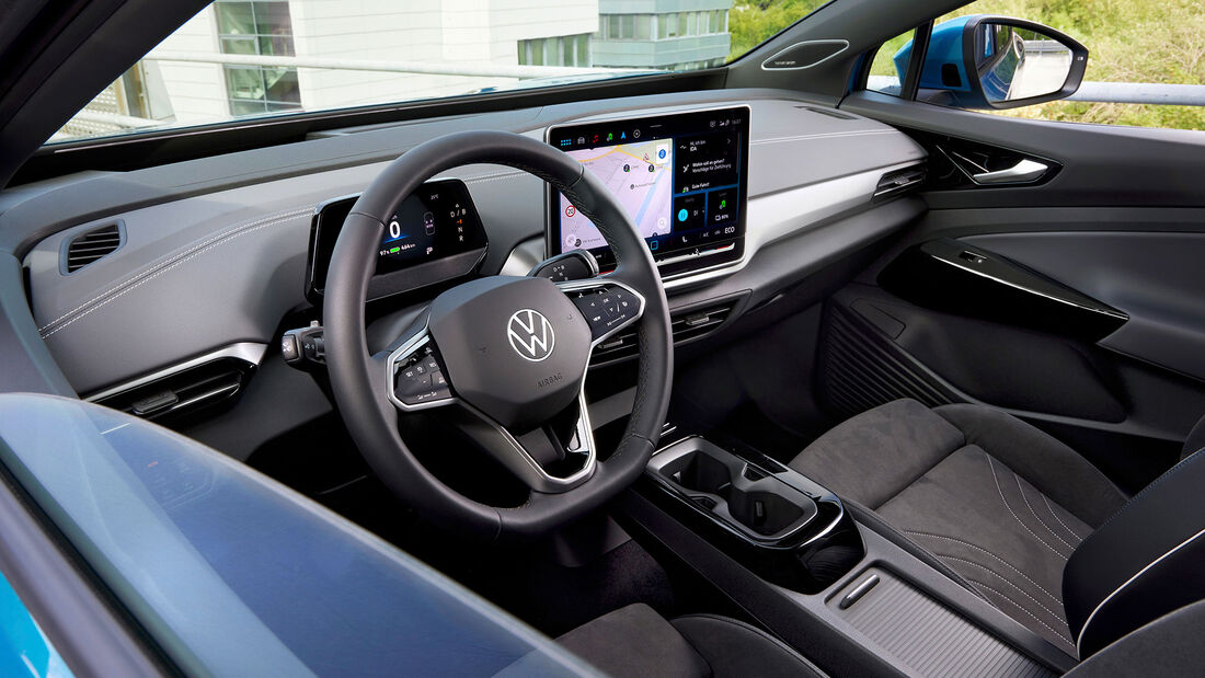 VW ID.4 Modellpflege (2023) Cockpit mit neuem Infotainment
