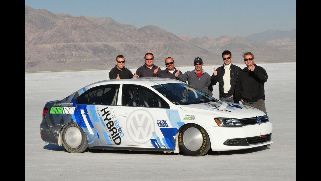 VW Jetta Hybrid Bonneville Speed Weltrekord