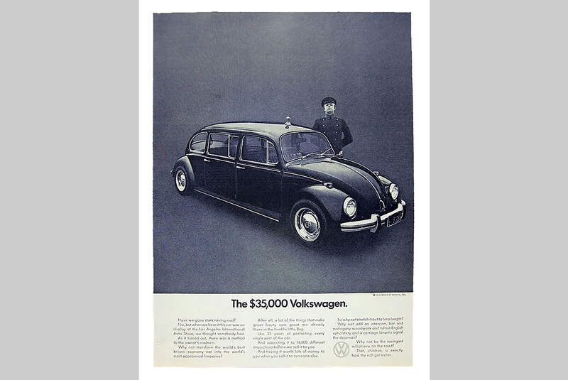 VW Käfer 35.000 Dollar Anzeige