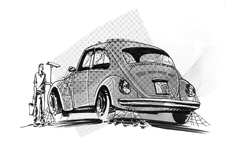 VW Käfer, Heckansicht