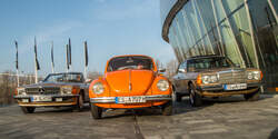 VW Käfer, Mercedes-Benz W123, Mercedes-Benz R107