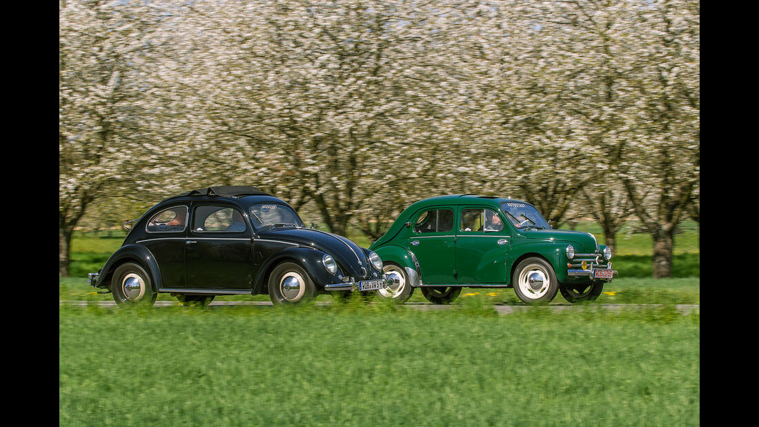 VW Käfer, Renault 4CV