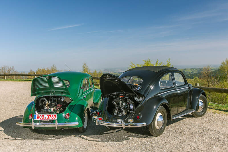 VW Käfer, Renault 4CV