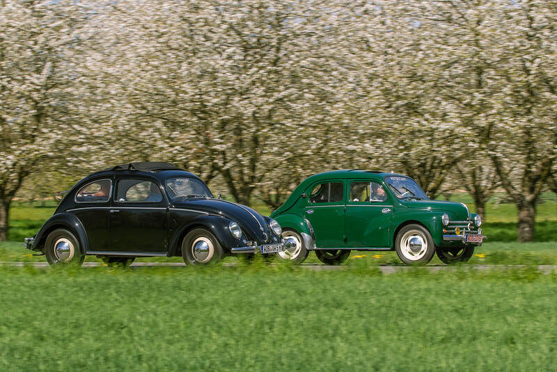 VW Käfer, Renault 4CV