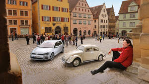 VW Käfer, VW Golf, Impression, Oldtimer