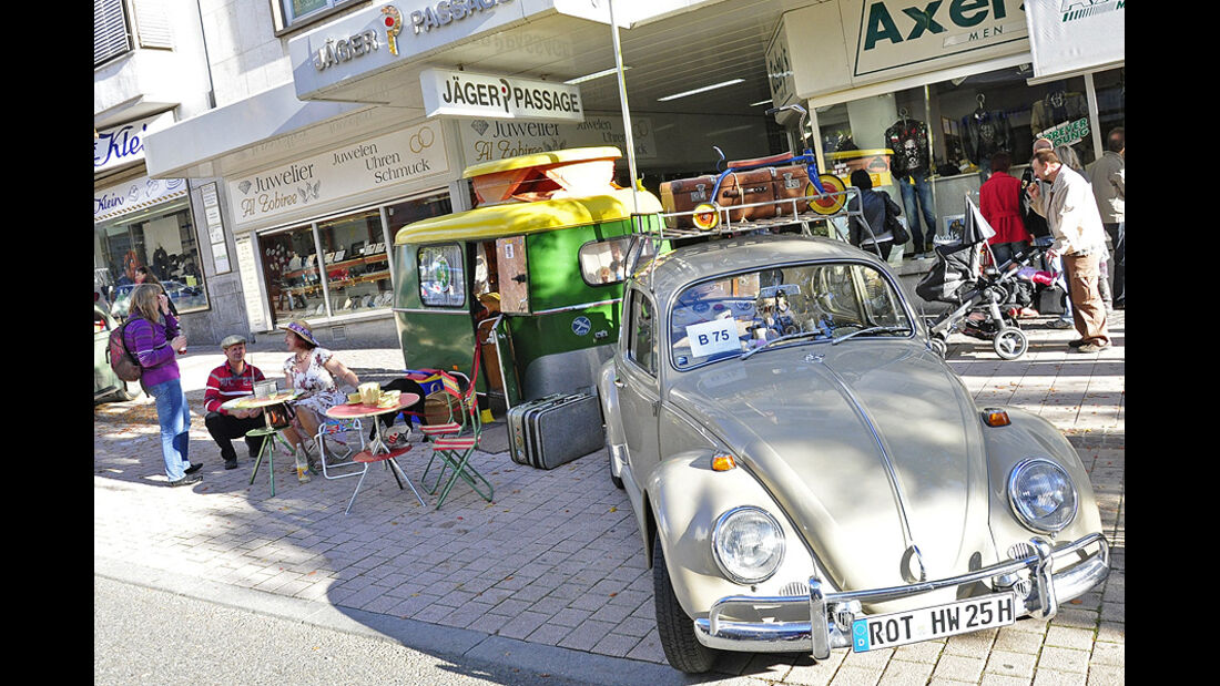 VW Käfer mit Campingausstattung