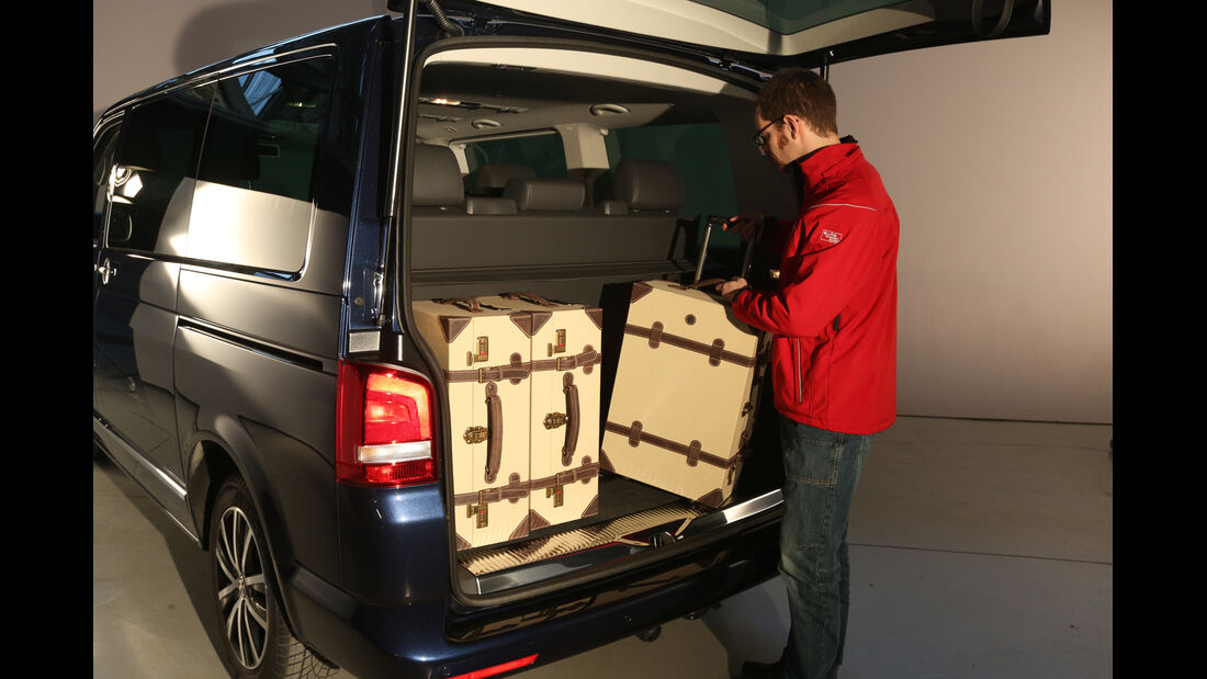 VW Multivan T5, Kofferraum