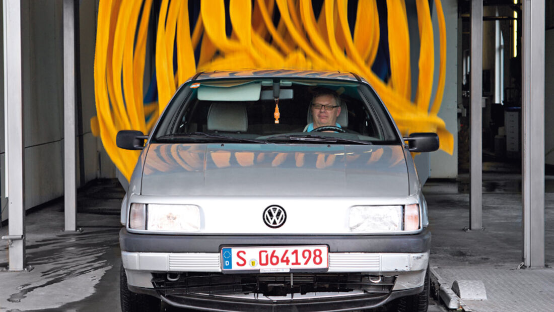 VW Passat 1.8 GL, Waschstraße, Front