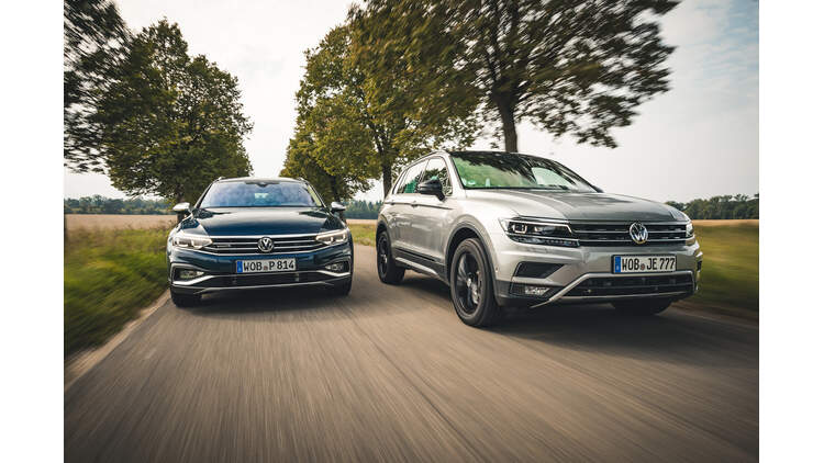 Vergleichstest Vw Passat Alltrack Vw Tiguan Offroad Auto Motor Und Sport