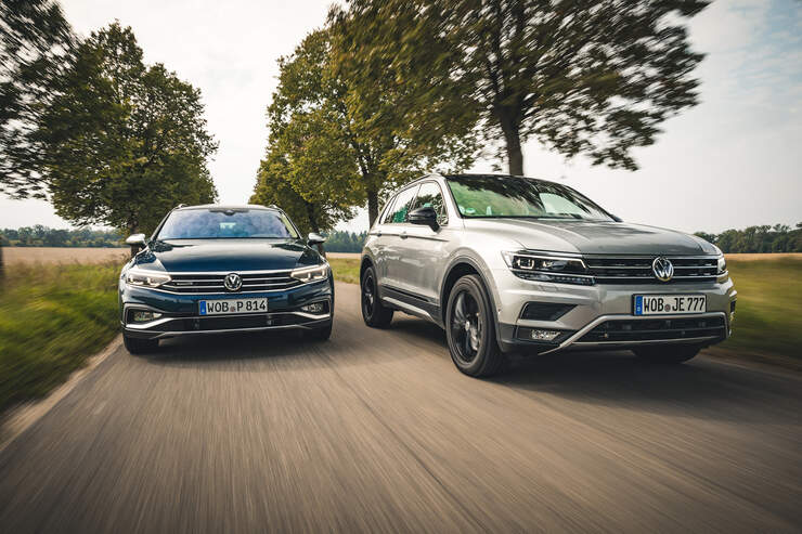 Vergleichstest Vw Passat Alltrack Vw Tiguan Offroad Auto Motor Und Sport