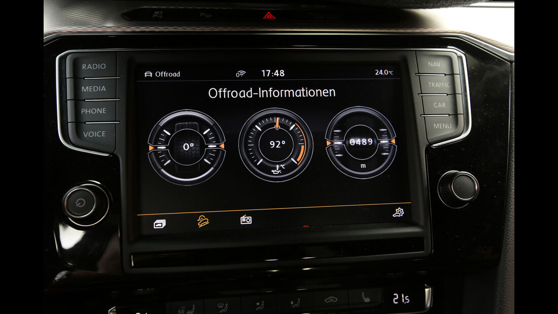 VW Passat Alltrack 2.0 TSI 4Motion, Anzeigeinstrumente