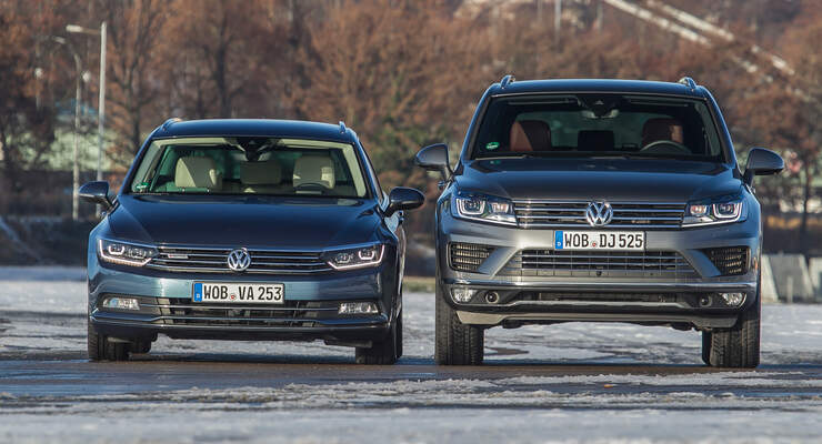 VW Passat Variant 2.0 TDI 4Motion Highline, VW Touareg V6 TDI 4Motion