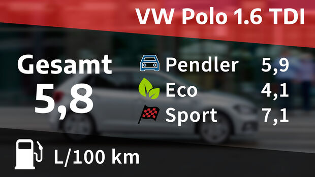 VW Polo 1.6 TDI, Kosten und Realverbrauch