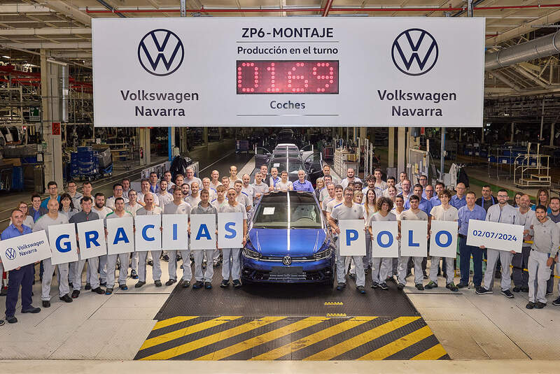 VW Polo Produktionsende Pamplona Navarra Juli 2024