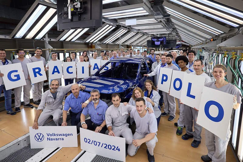 VW Polo Produktionsende Pamplona Navarra Juli 2024