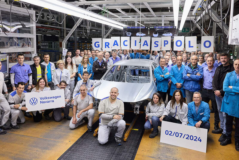 VW Polo Produktionsende Pamplona Navarra Juli 2024