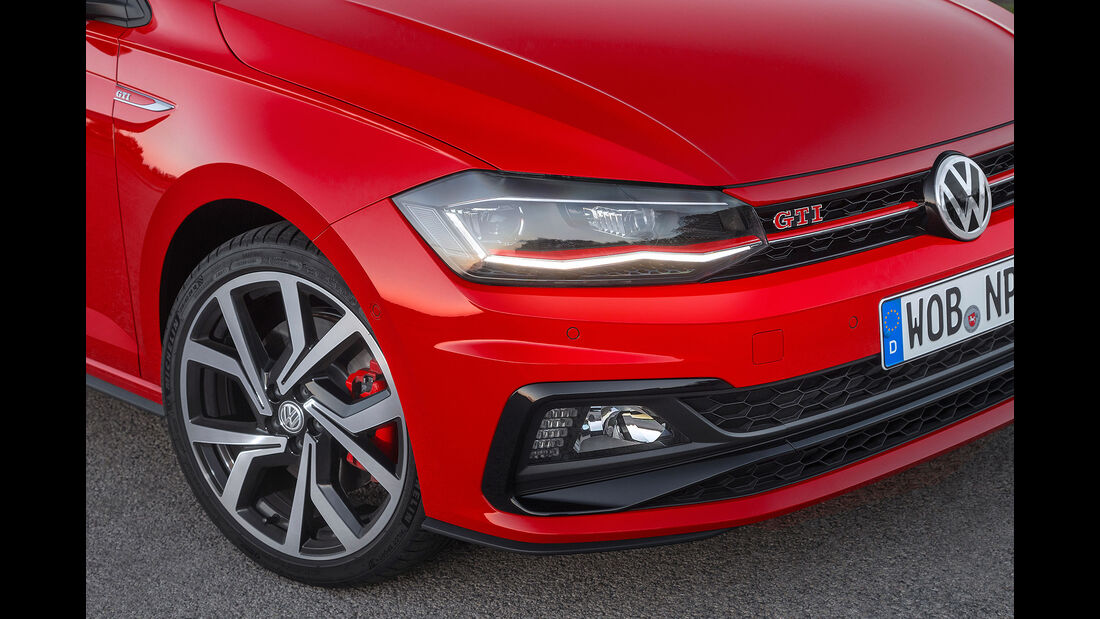 VW Polo VI GTI (2018) AW 2G rot Front Detail
