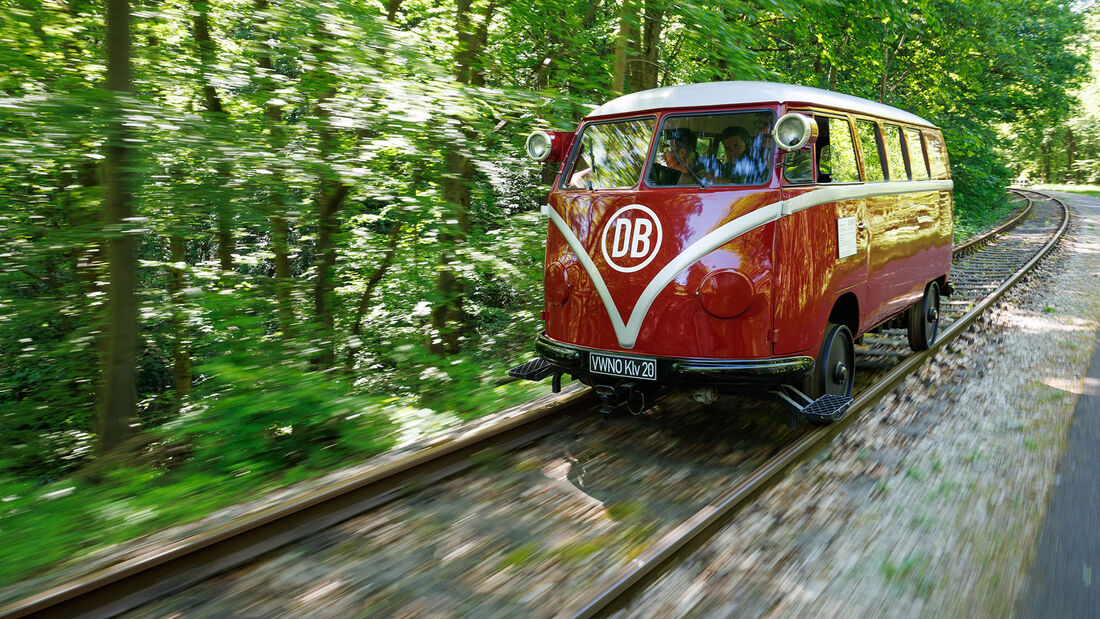 VW T1 Kombi (1955) Klv-20 Schienen-Bulli Draisinenstrecke Lengenfeld unterm Stein