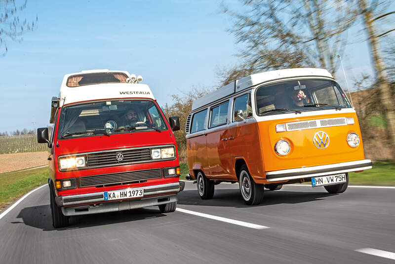 VW T2, VW T3 Westfalia, Frontansicht