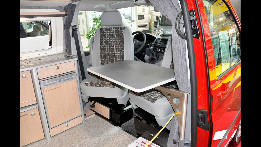 VW T5 Ausbauten, Fischer, Caravan Salon 2014