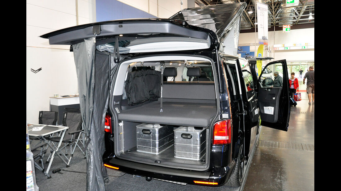 VW T5 Ausbauten, Spacecamper, Caravan Salon 2014