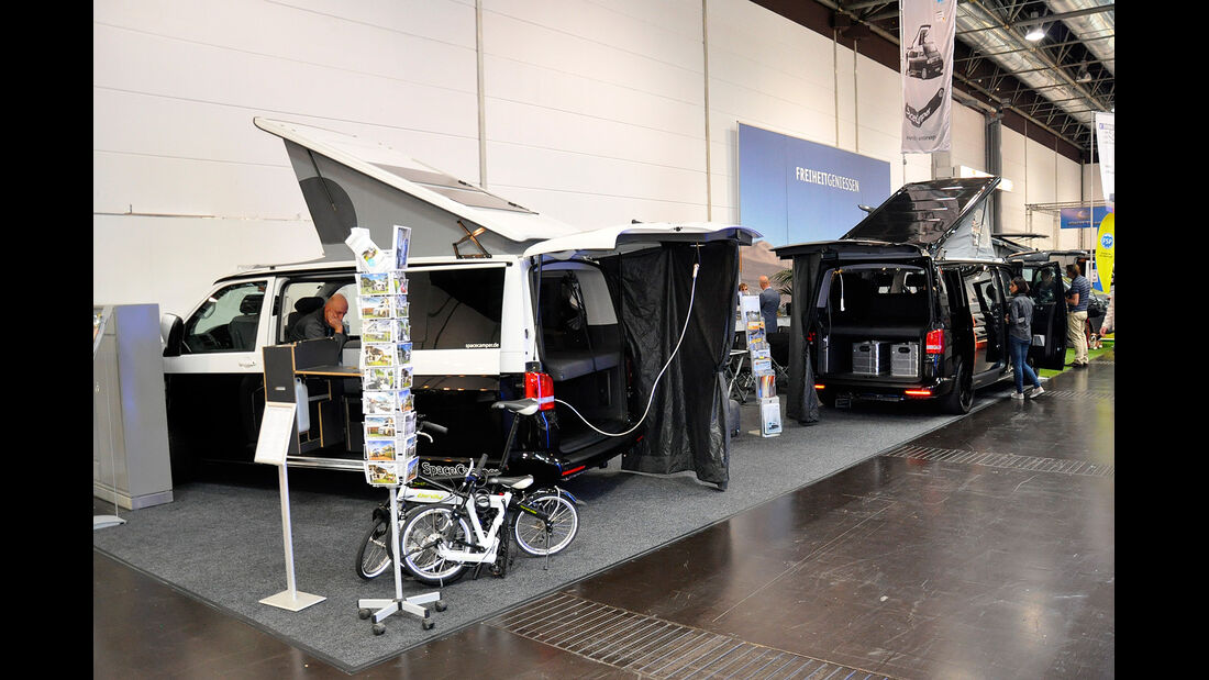 VW T5 Ausbauten, Spacecamper, Caravan Salon 2014