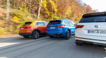 VW Tiguan 2.0 TSI 4Motion, BMW X1 25i xDrive, Audi Q3 45 TFSI Quattro, Exterieur