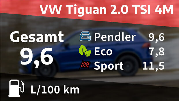 VW Tiguan 2.0 TSI 4Motion, Kosten- und Realverbrauch