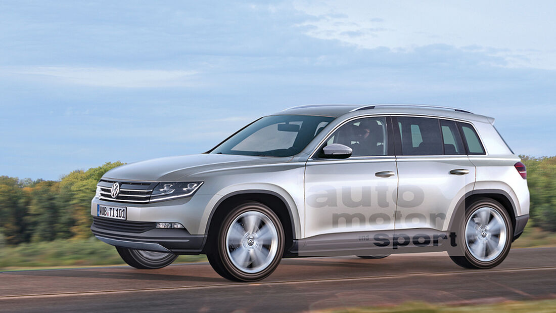 VW Tiguan 2015, Retusche