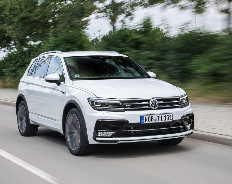 Vw Tiguan Biturbo Tdi So Fahrt Der Neue Power Tiguan Auto Motor
