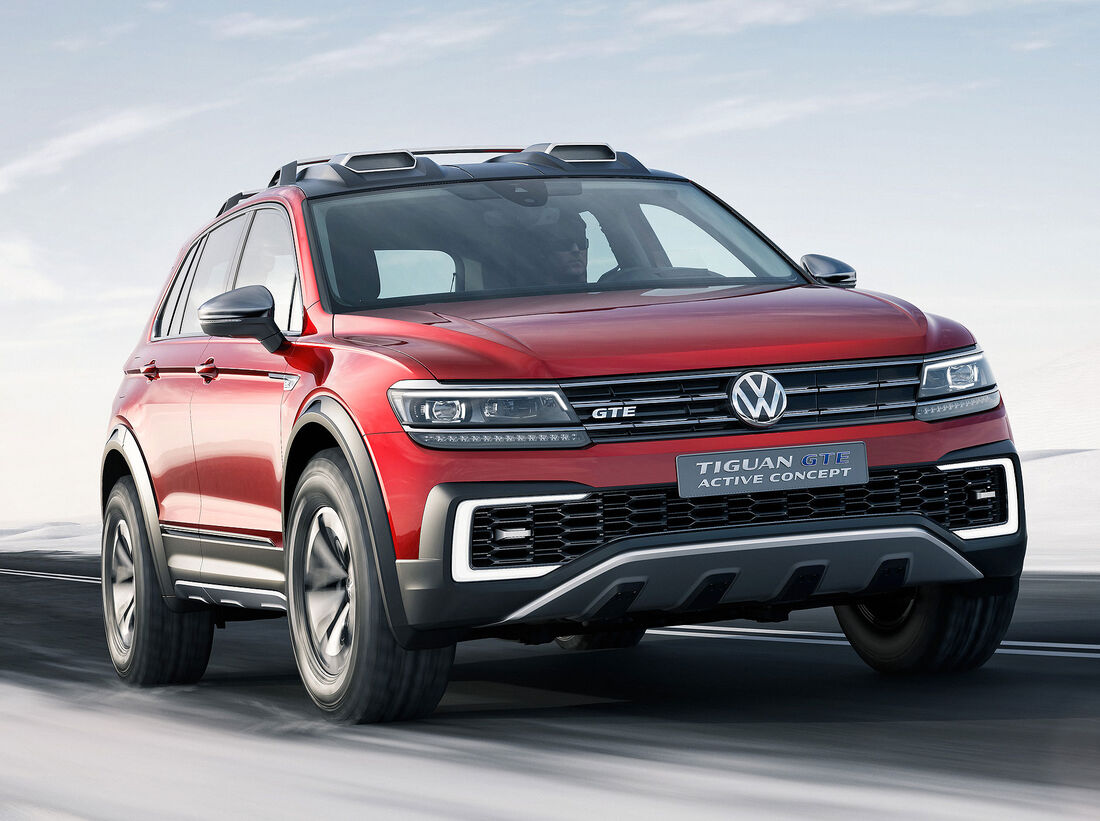 VW Tiguan GTE Active Concept SUV mit PluginHybrid auto motor und sport