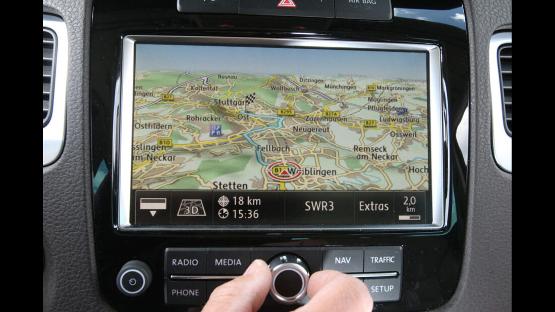 VW Touareg V6 TDI, Navigationssystem