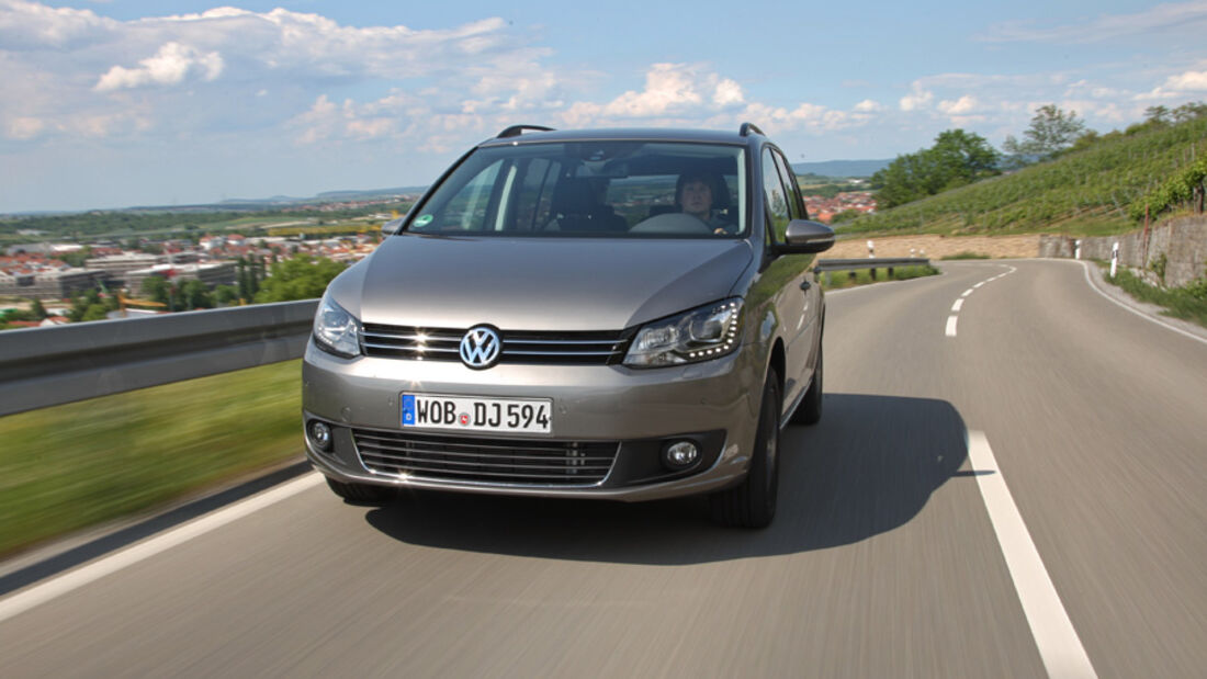 VW Touran 1.4 TSI Ecofuel, Frontansicht, Front