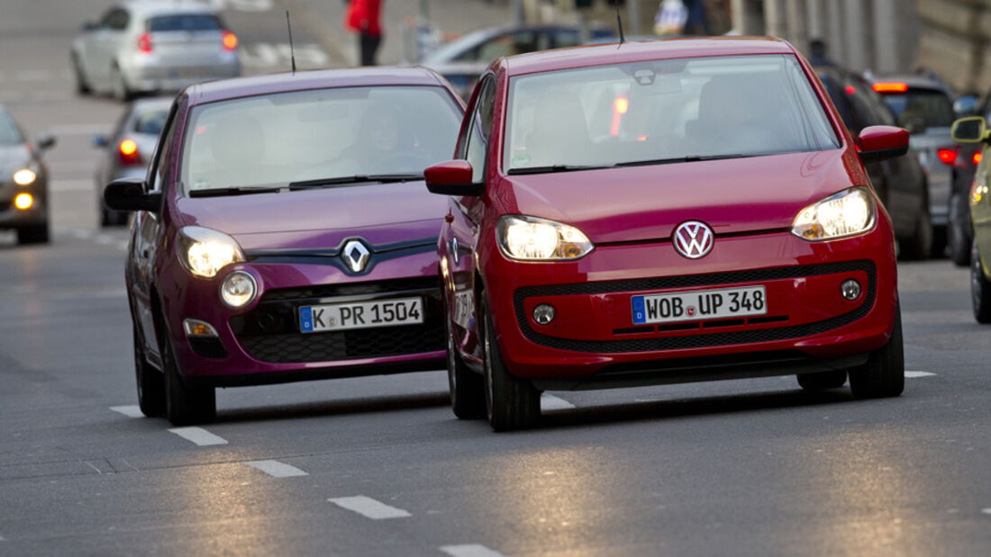 VW Up 1.0, Renault Twingo 1.2 LEV 16V 75