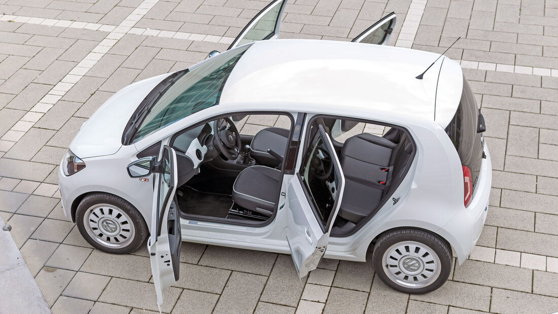 VW Up 1.0 White, Türen offen