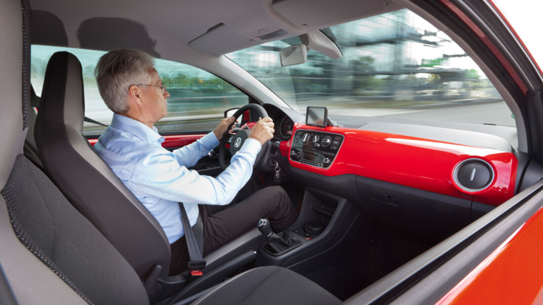 VW Up, Fahrer, Cockpit