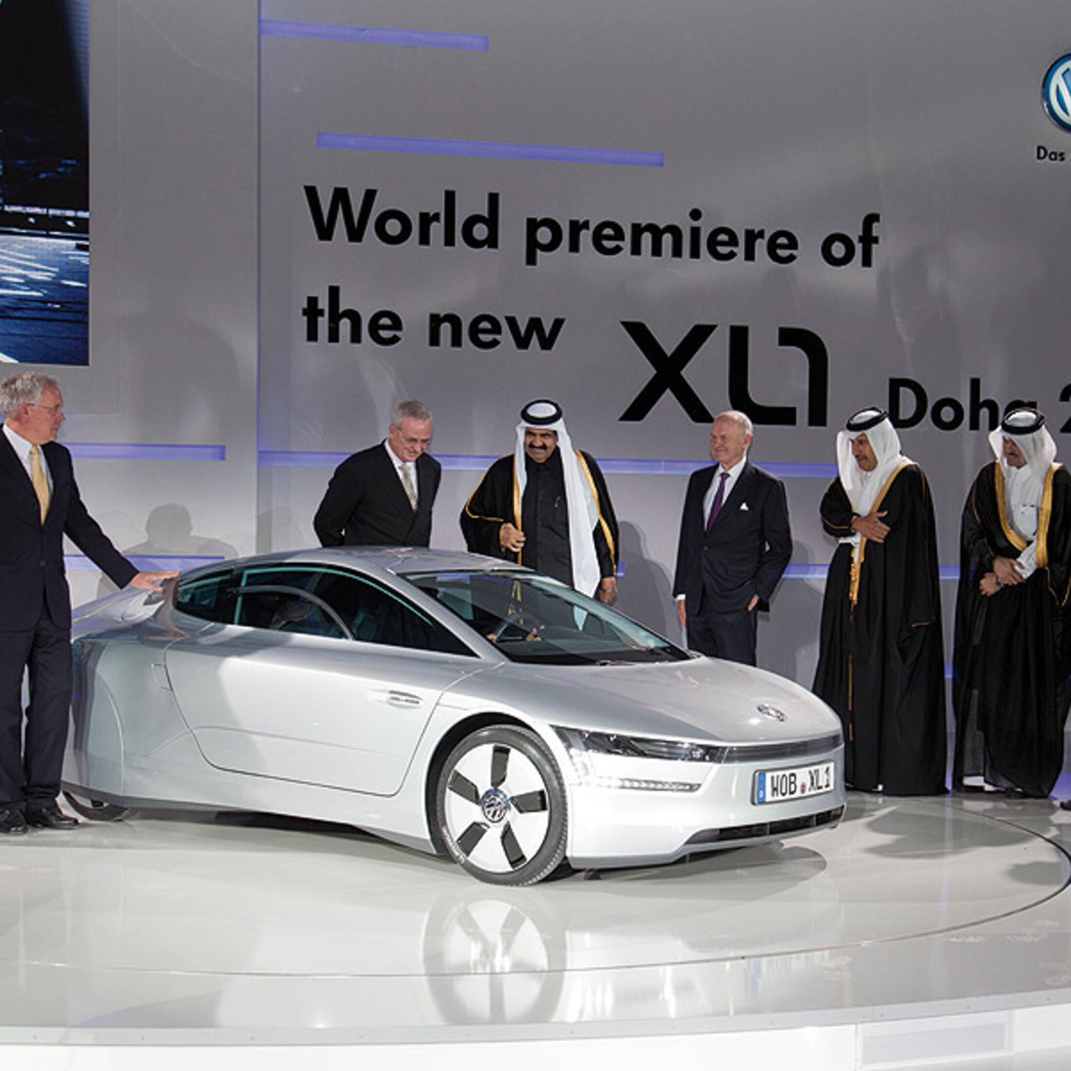 VW XL1 auf der Qatar Motor Show: Einliter-Auto mit Plug-In-Hybrid