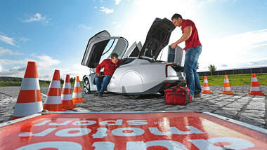 VW XL1, Seitenansicht, Türen